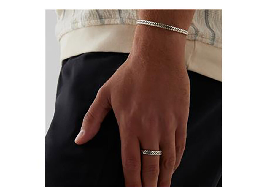 TESSERA MEN'S SILVER RING