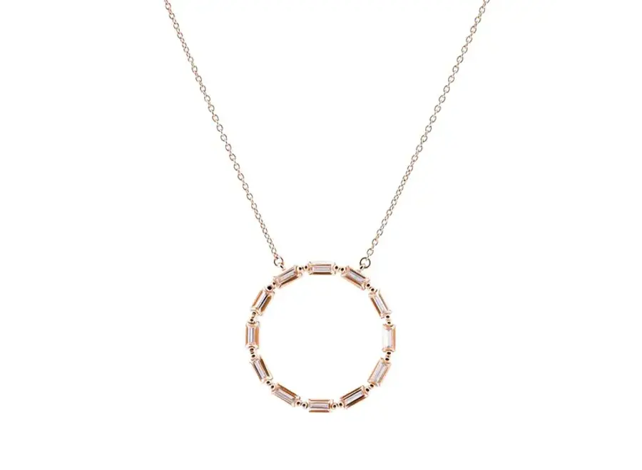 GENEVIEVE ROSE GOLD NECKLACE (P1825-RG)