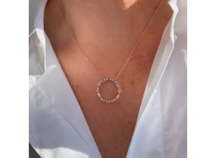 GENEVIEVE ROSE GOLD NECKLACE (P1825-RG)