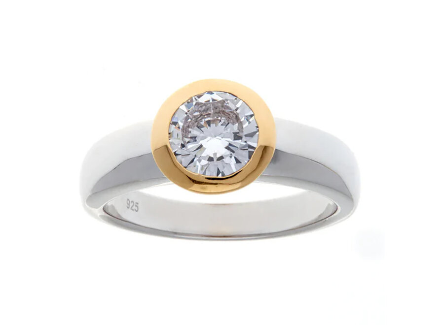 DIANNE GOLD & SILVER TWO TONE RING