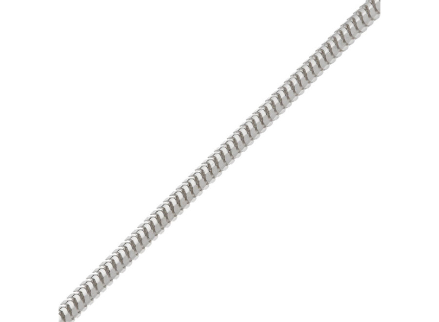 SILVER LONG CHAIN NECKLACE 55CM (C0031-55)
