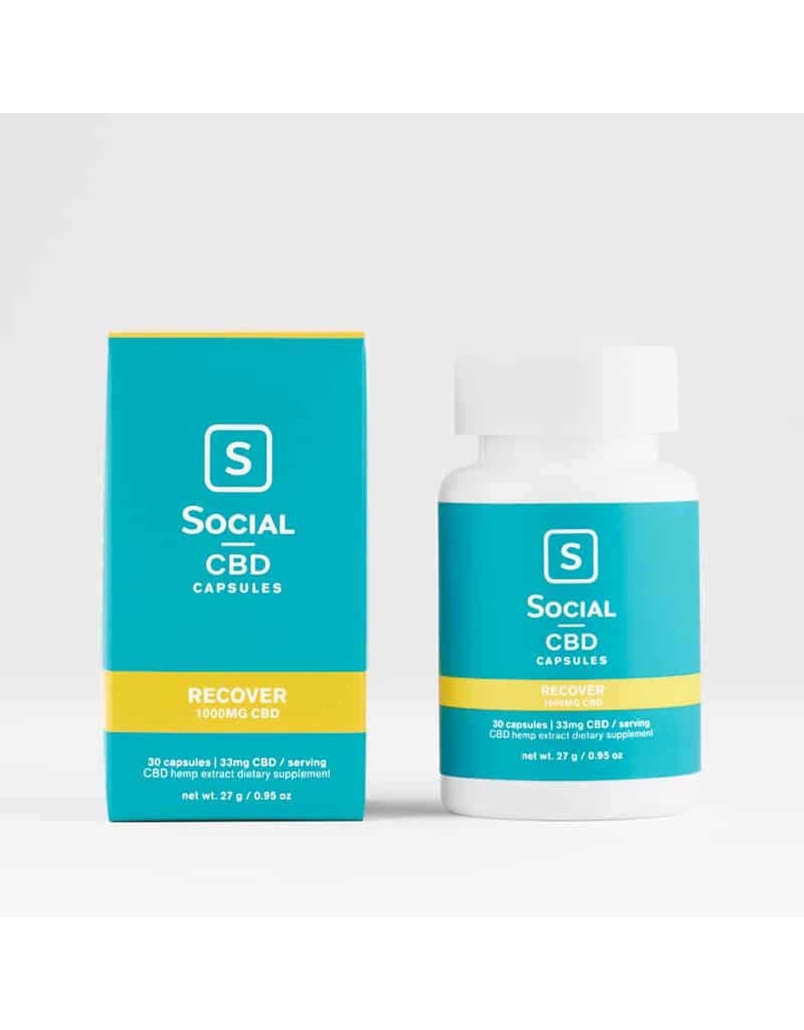 social cbd recover capsules