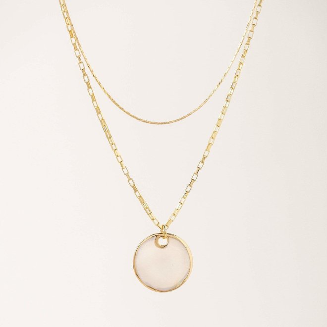 Collier double - Mirage - Plaqué or