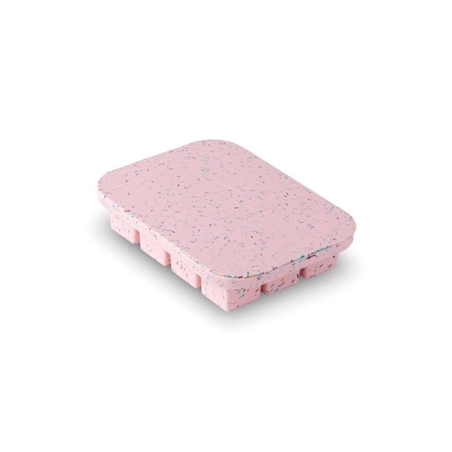 Moule à glaçons rose confetti - Petits cubes