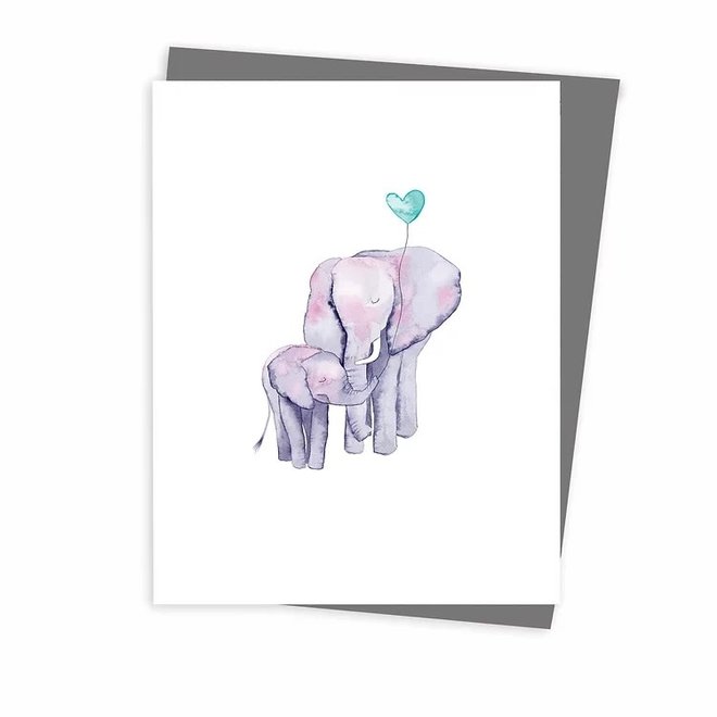 Carte de souhaits - Éléphants