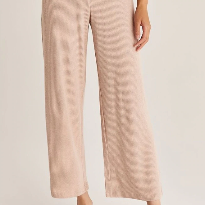 Pantalon Geri Rib - Heather Frappe