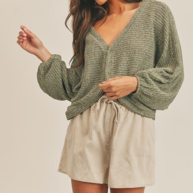 Cardigan My Way - Olive