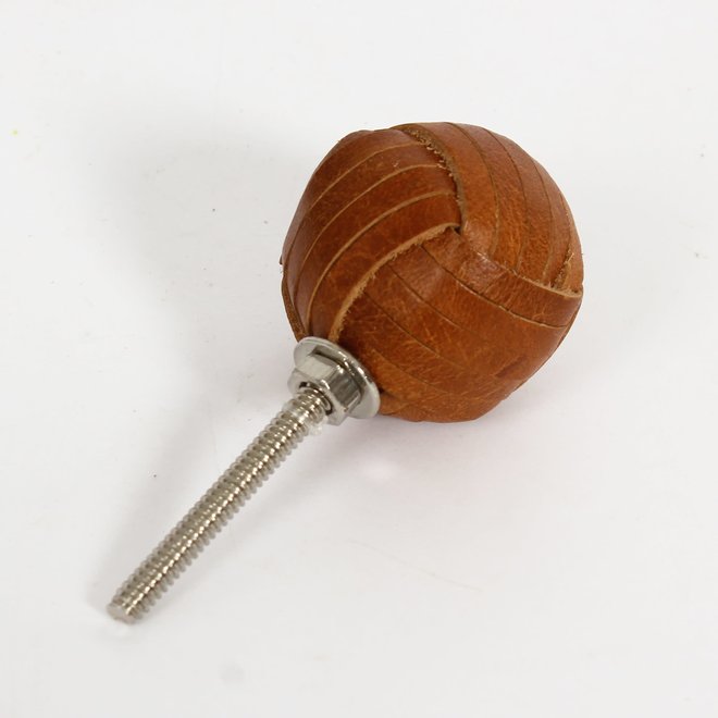 Poignée tressée - Cuir