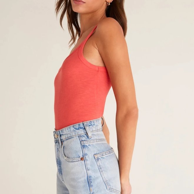 Camisole Casa Rib - Rouge corail