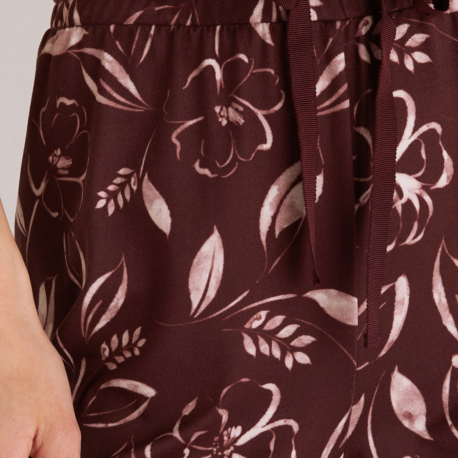 Pantalon Relaxed Floral - Fig
