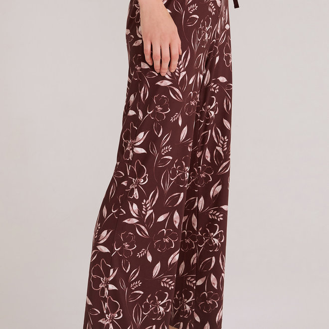 Pantalon Relaxed Floral - Fig