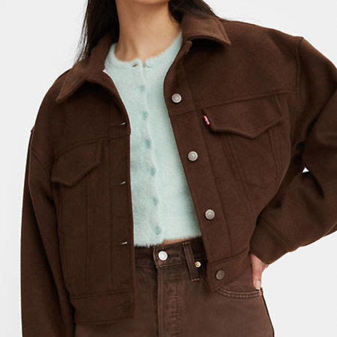 Veste Wool Baby Bubble Trucker - Brown Rinse