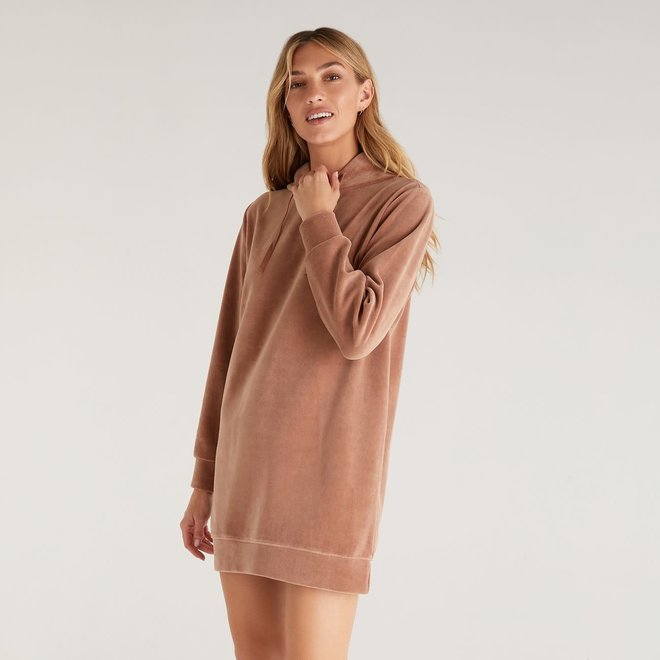Robe Margot - Velours beige