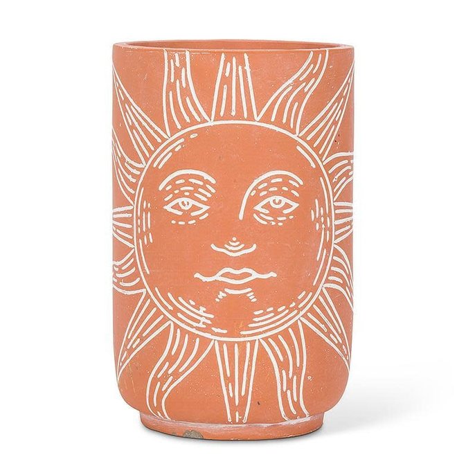 Vase 9.5'' - Sun Face