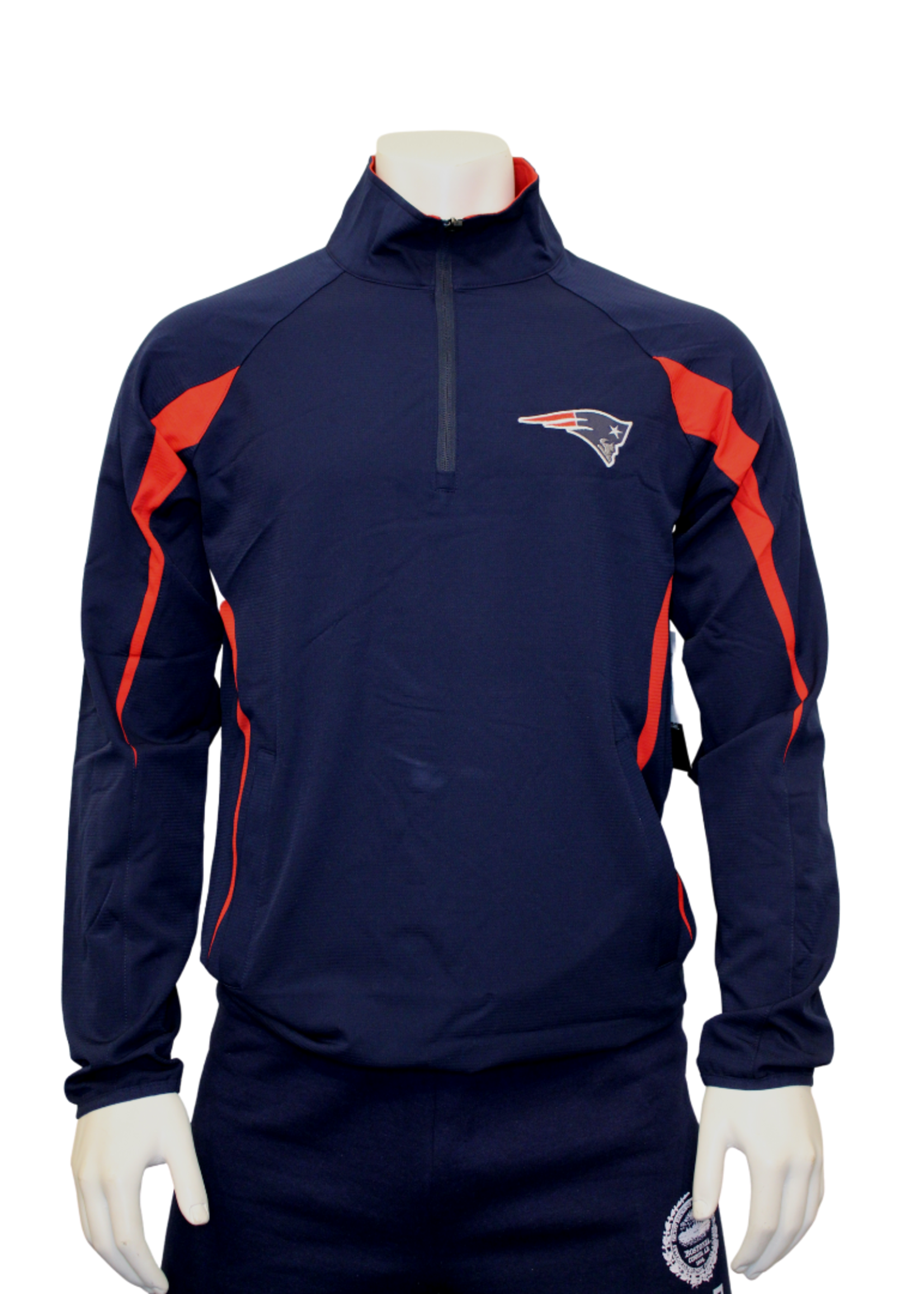 New England Patriots 1 2 Zip Jacket Boston Fan Stop