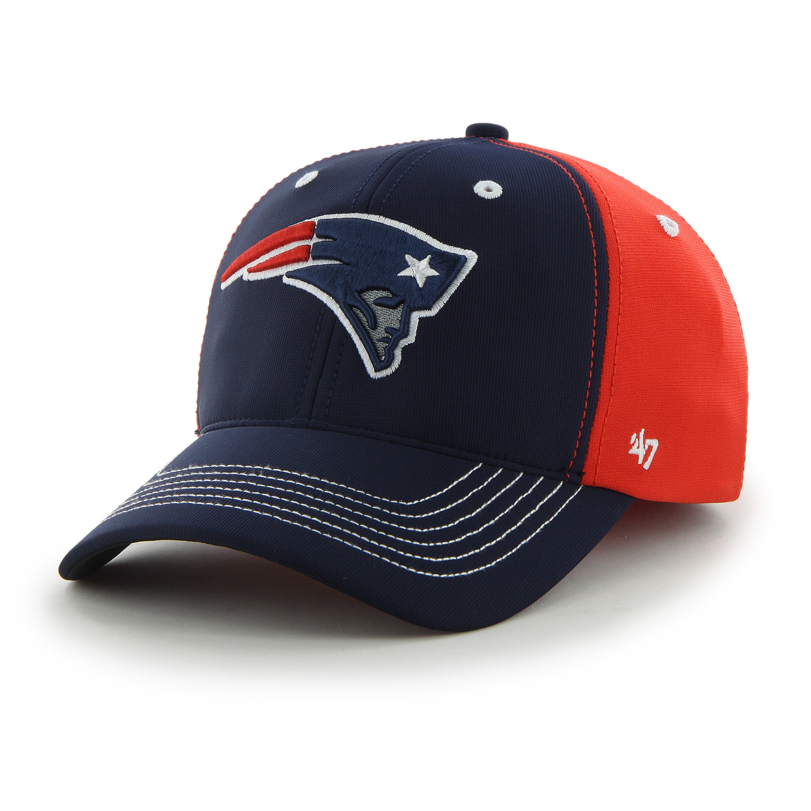 '47 Brand Patriots Hat 2-Tone Navy/Red - Flex Fit