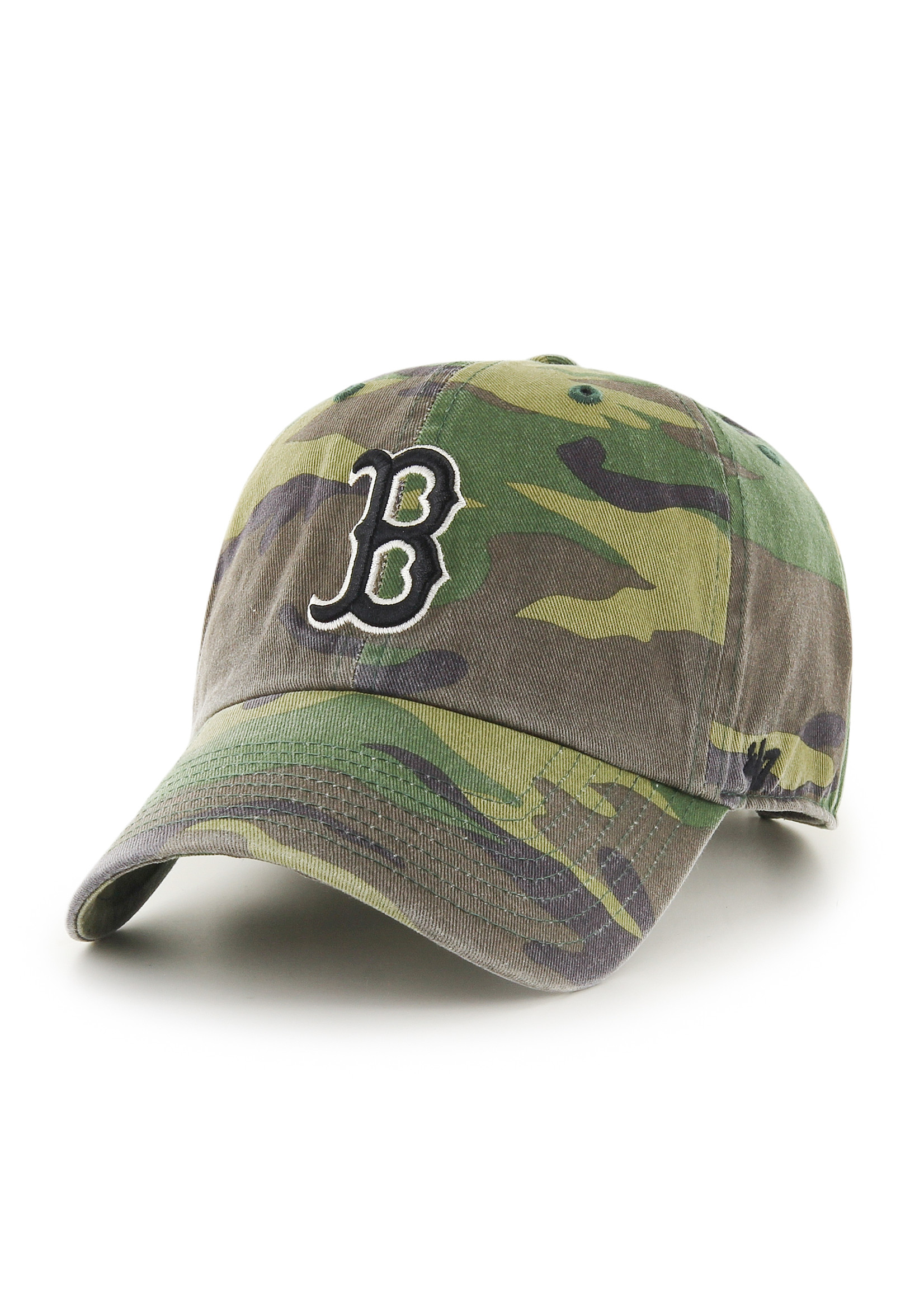 boston red sox camo fitted hat