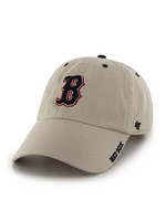 '47 Brand Boston Red Sox "B" Clean Up Hat Beige/Navy/Red Adjustable Men