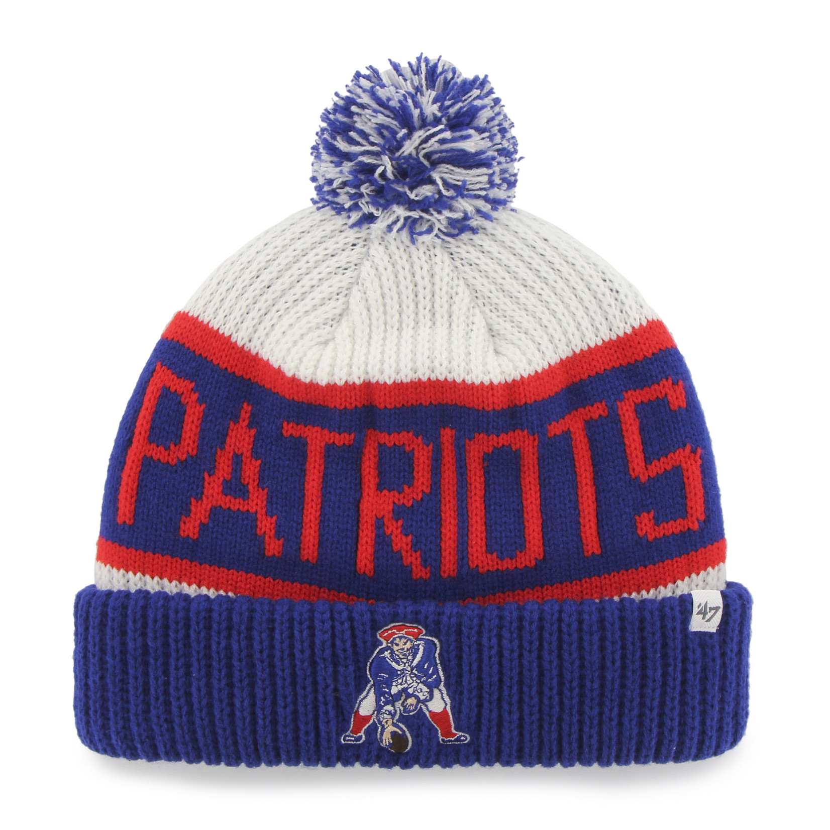 '47 Brand New England Patriots Knit Hat - Throwback White