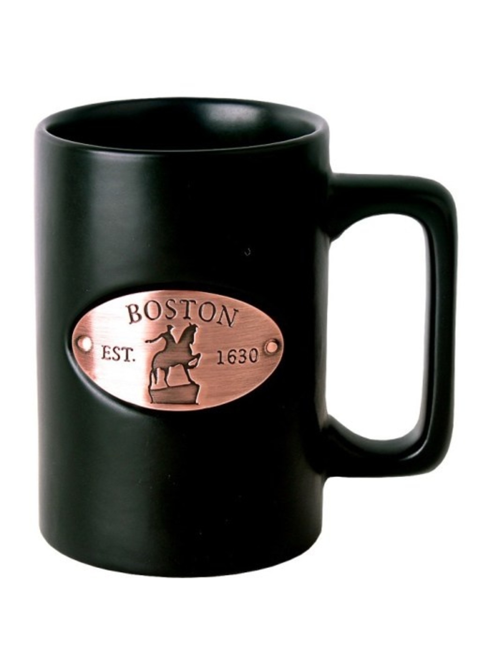 Americaware Black Boston Copper Medallion Mug