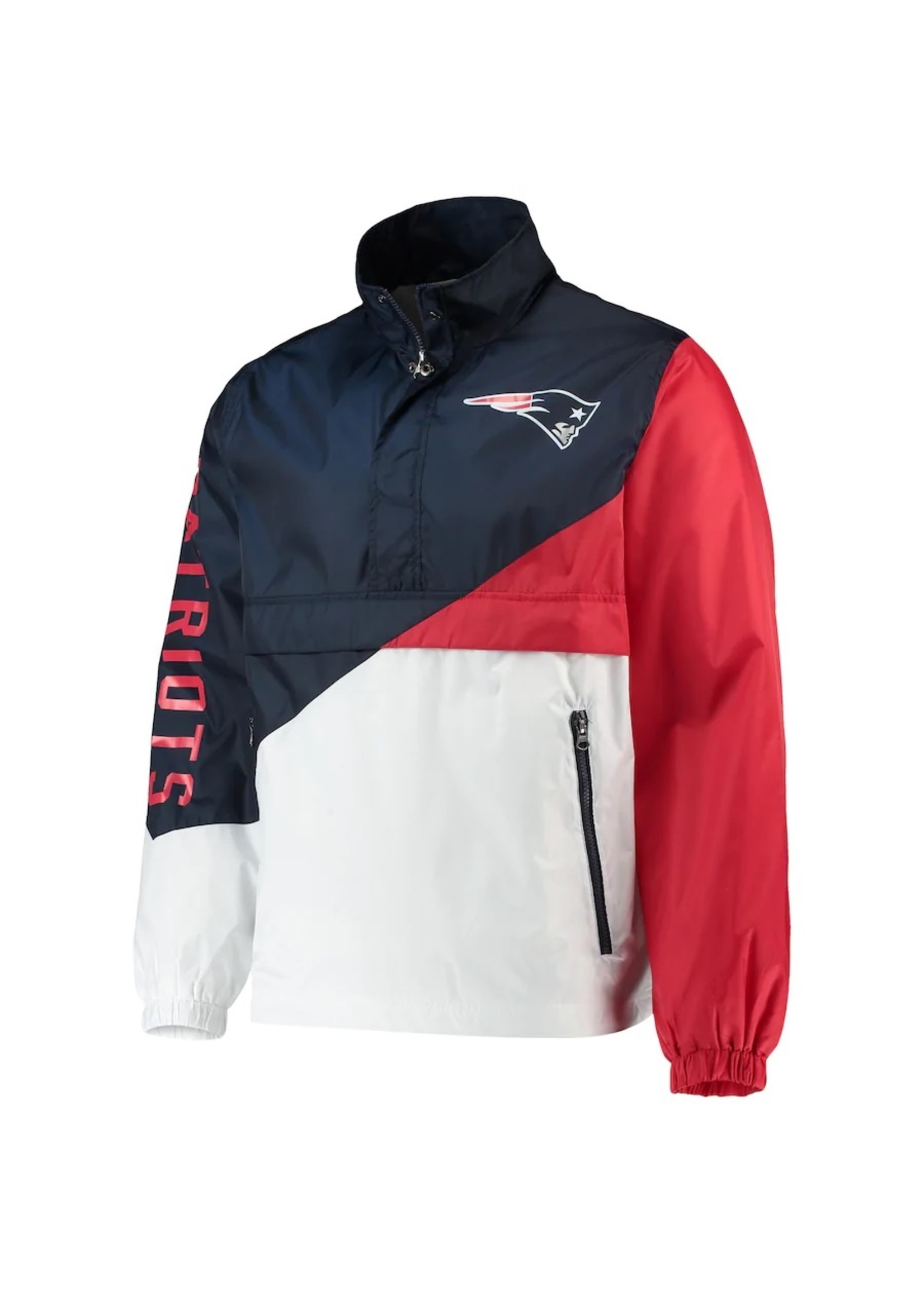NFL New England Patriots Double Team Half-Zip Pullover Jacket