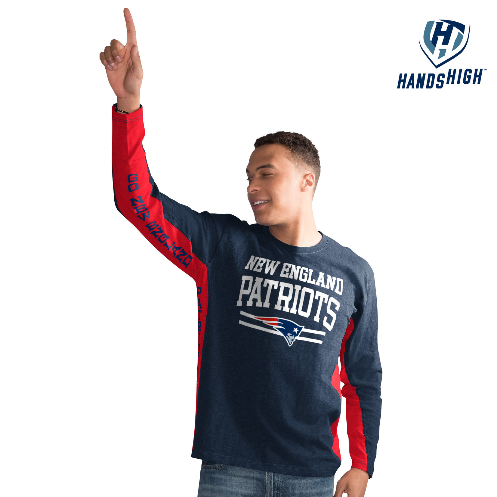 Hands High New England Patriots Long Sleeve Shirt