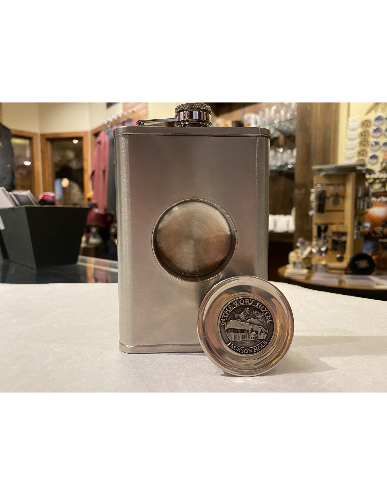 8 oz Wort Hotel Flask w/ Collapsible Shot