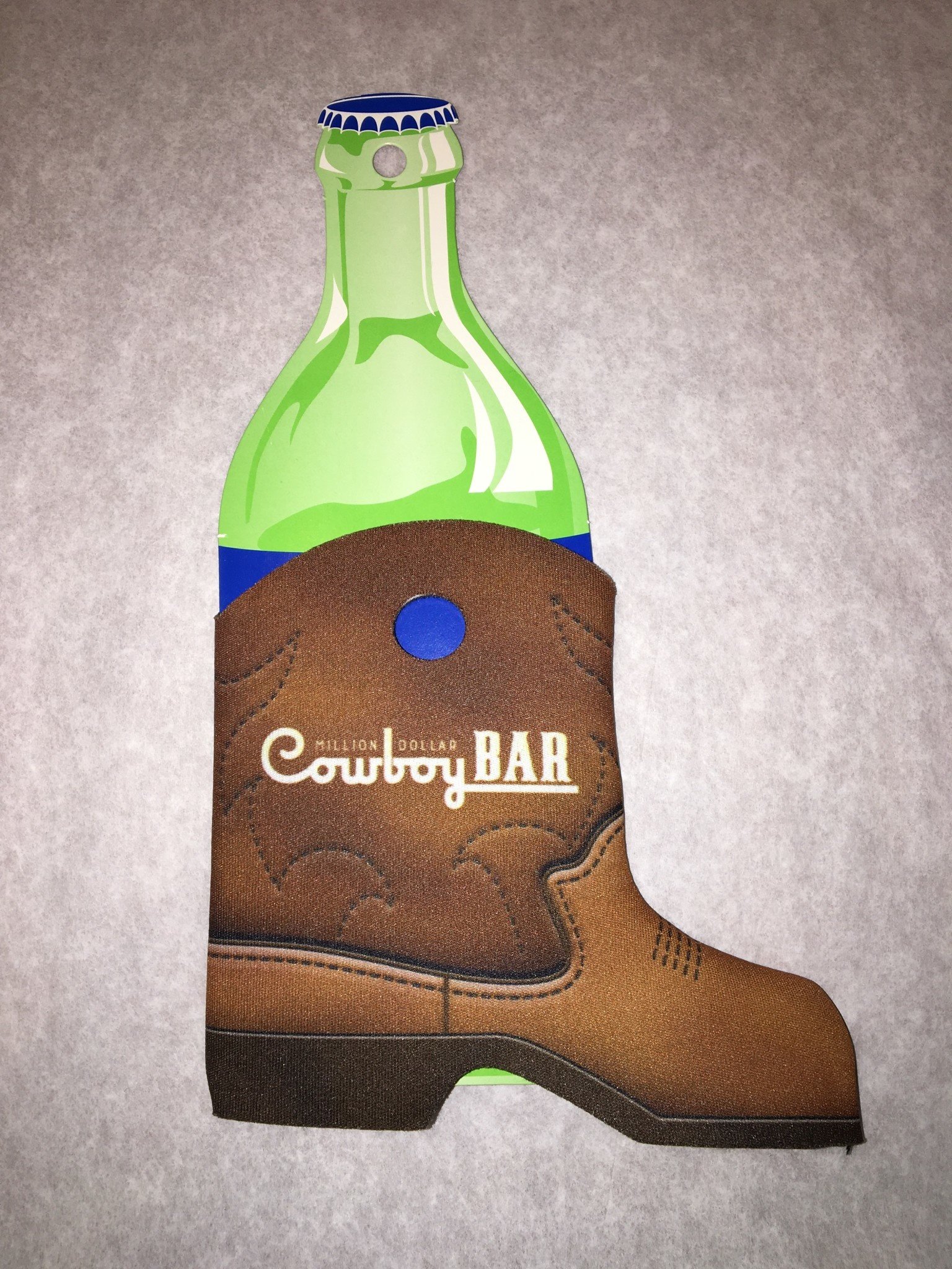 Boot Koozie - Million Dollar Cowboy Bar Gift Shop