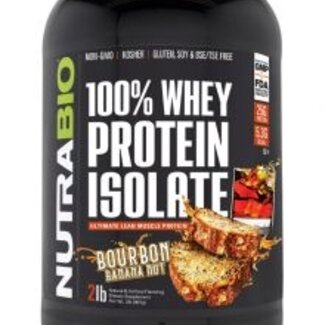 NutraBio 100% Whey Protein Isolate