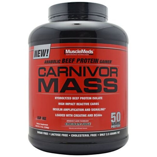 MuscleMeds Carnivor Mass 6lb Chocolate Fudge