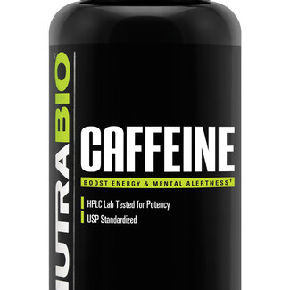 NutraBio Caffeine 200mg 100ct