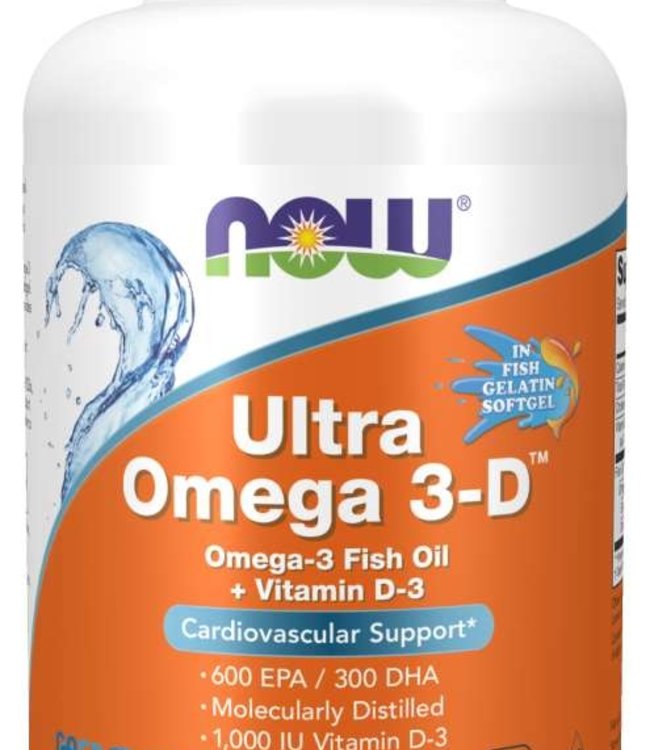 NOW Foods Ultra Omega 3-D™ (Fish Gelatin) Fish Softgels 90ct