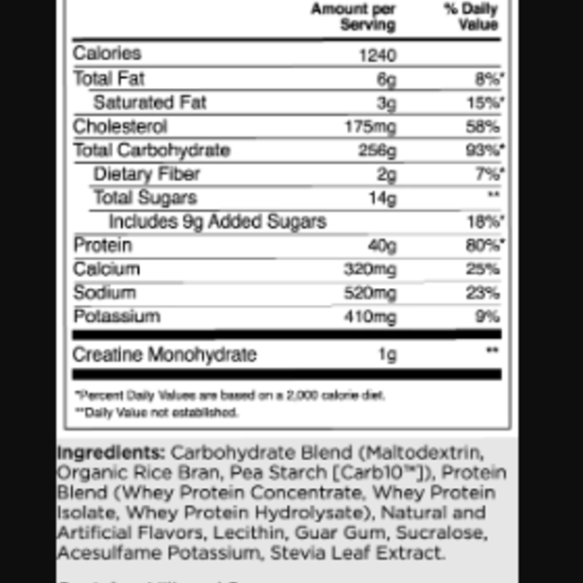 Rule 1 R1 Clean 12lb Weight Gainer New Heights Supplements