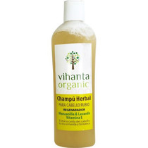 Shampoo Regenerador Herbal para Cabello Rubio Vihanta 400 ml.