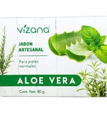 Jabón Natural Aloe Vera Vizana 80 gr.