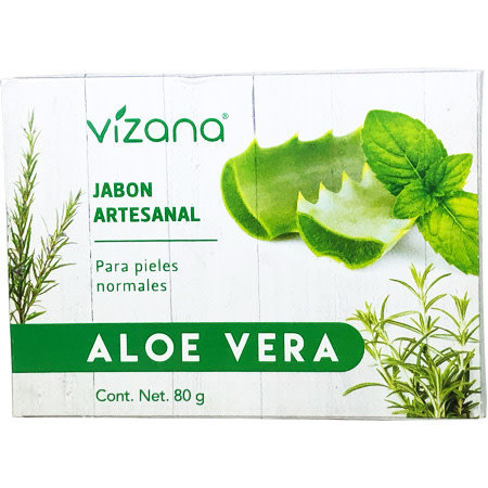 Jabón Natural Aloe Vera Vizana 80 gr.