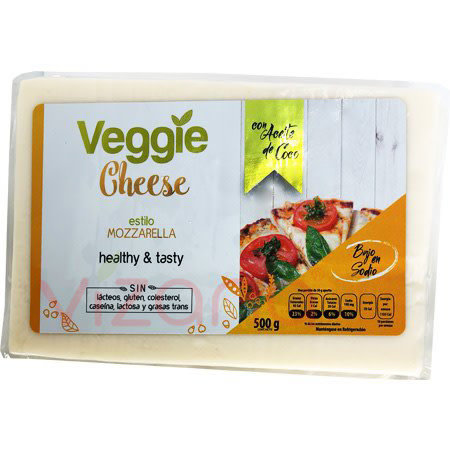 Queso Vegano Mozzarella Veggie Delicatessen 500 gr.