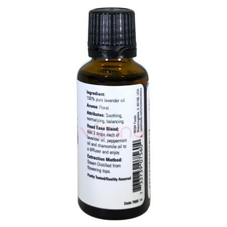 Aceite Esencial de Lavanda Now 30 ml.