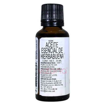 Aceite Esencial de Hierbabuena Now 30 ml.