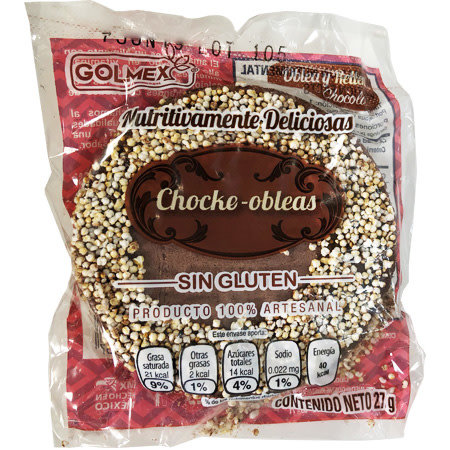 Mini Chocko-Obleas de Chocolate 27 gr.