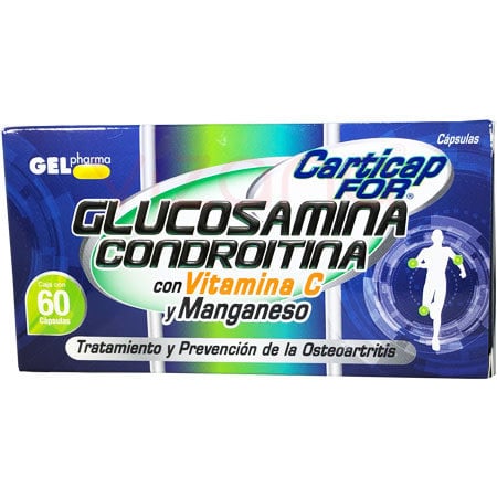 Glucosamina Carticap Vitamina C y Manganeso 60 Cap