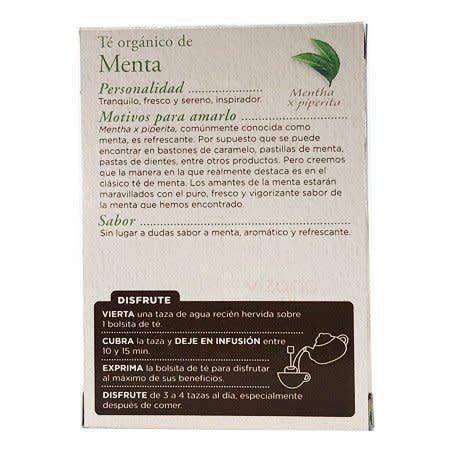 Té Organico  Menta con Probioticos Traditional Medicinals 16 - 1.5 gr.