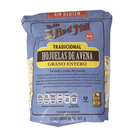 Hojuelas de Avena Tradicional Sin Gluten BRM 907 gr.