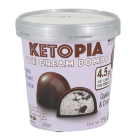 BOMBS Keto Cookies and Cream Ketopia 195gr