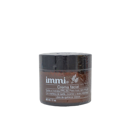 Crema facial de Karite, Incienso y Ac. Hialurónico Immi 80ml