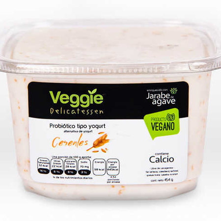 Yogurt Vegano Cereales Veggie Delicatessen 454 gr.