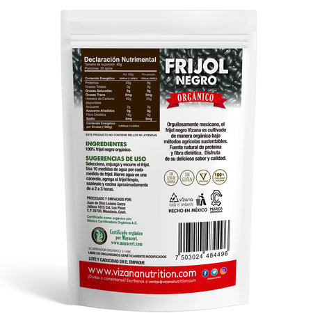 Frijol Negro Organico Vizana 1kg