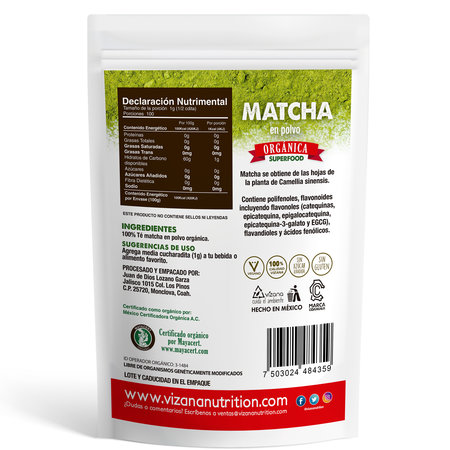 Té Matcha en Polvo Vizana 100 gr.