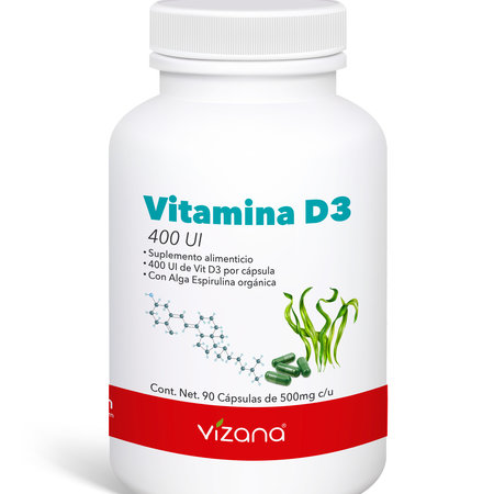 Vitamina D3 400 UI Vizana 90/500 mg