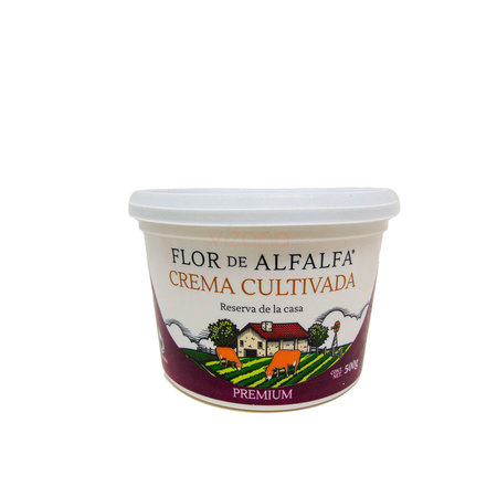 Crema Cultivada Flor de Alfalfa 500 gr.